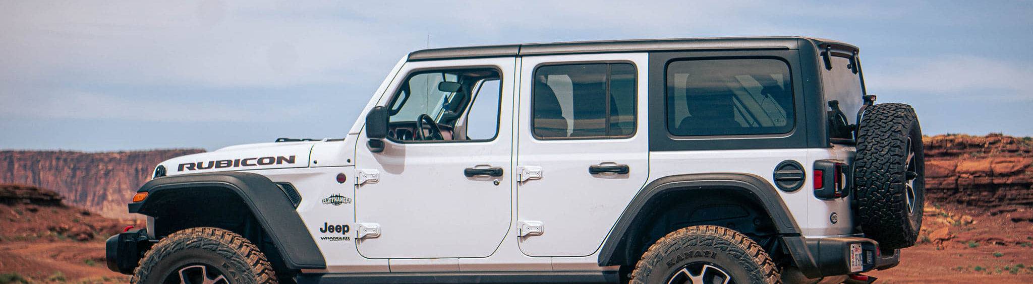 Scenic view of various Cliffhanger Jeep Rental locations